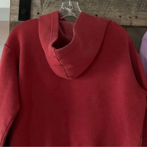 Women’s Junior M VICTORIA SECRET PINK GAP Vintage Pullover Hoodies Red Lavender - Picture 9 of 15